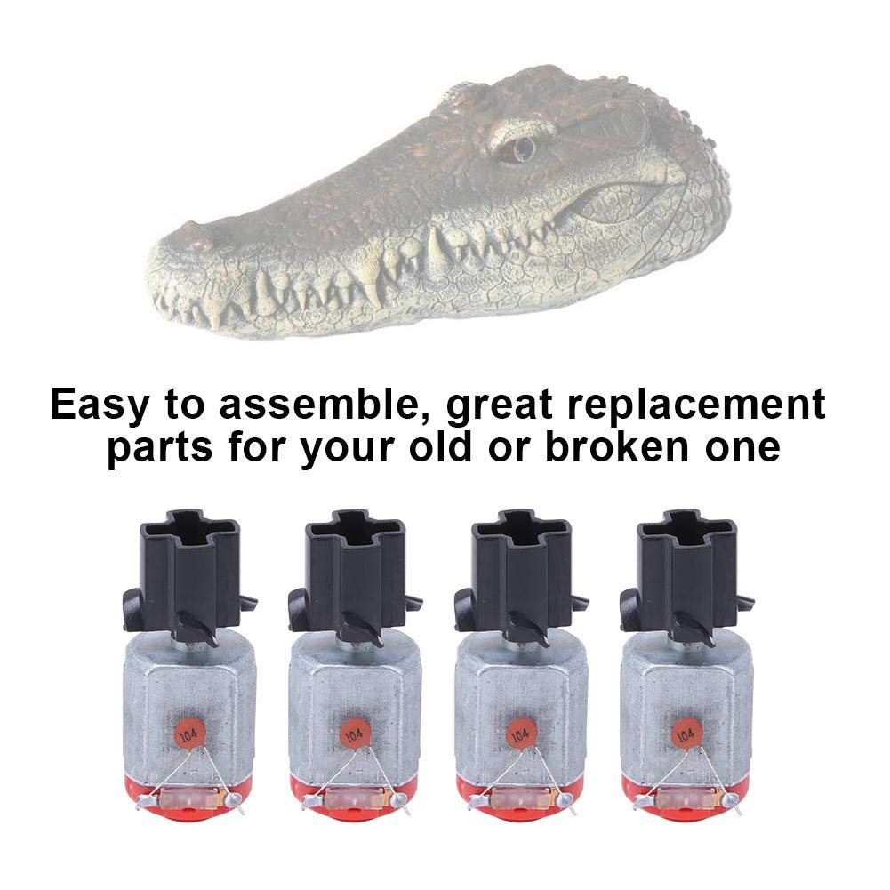 4Pcs Mini RC Boat Electric Motor Replacement Parts - Compatible with Flytec V002 RC Boat | High-Speed Electric Boat Motor Accessories for DIY RC Boat Repair & Upgrades | Perfect for Ponds, Lakes & Pool Racing
