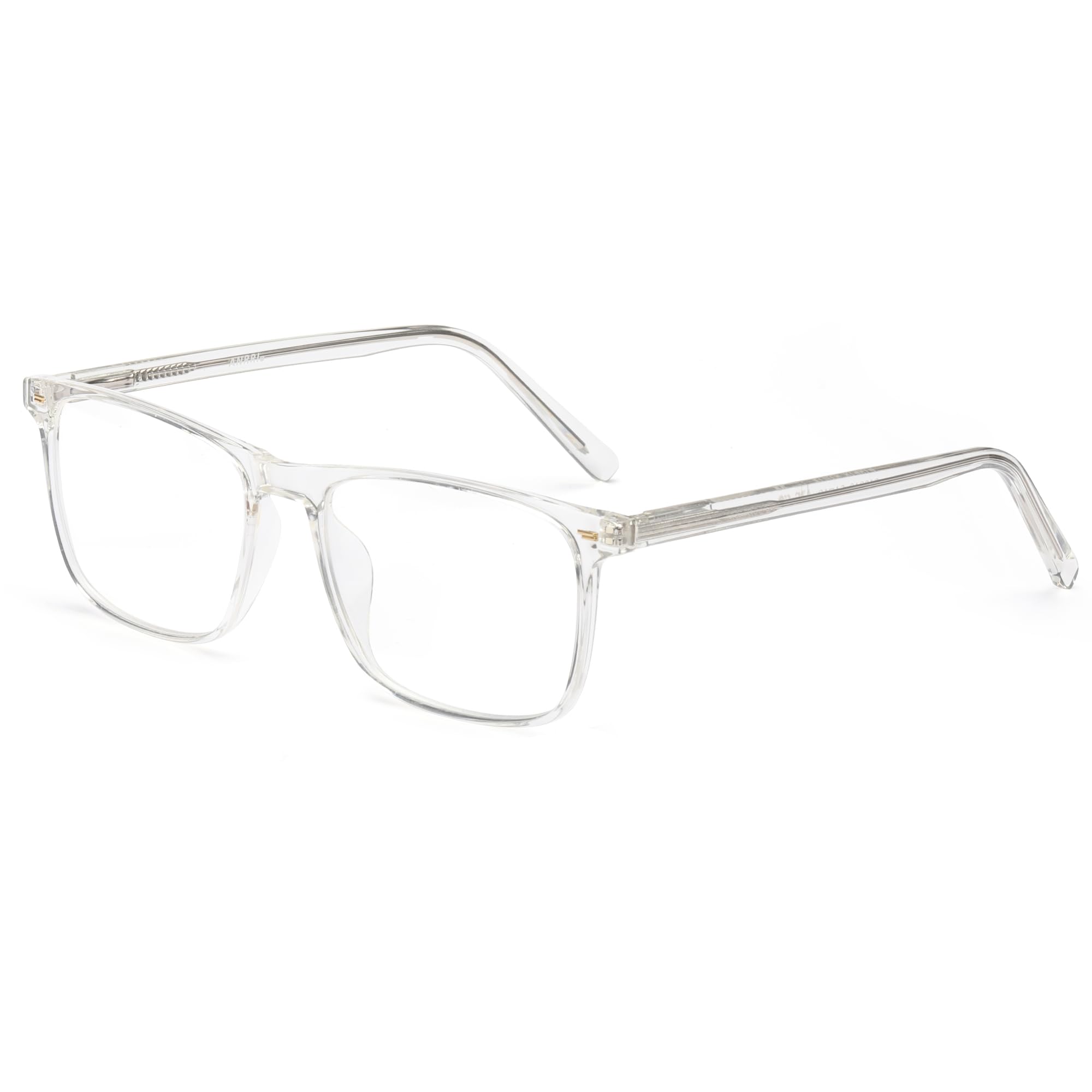 ANRRI Blue Light Blocking Glasses for Men & Women - Anti Eyestrain, Anti Glare Computer Gaming Glasses with Oversized Frame - Perfect for Office Work, Online Classes, and Late-Night Screen Use