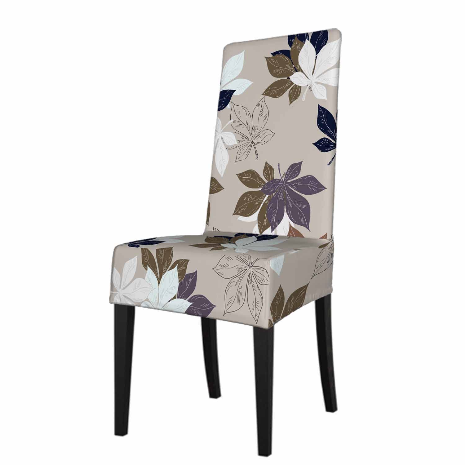 Numland Fall Leaf Chair Covers - Washable Polyester Slipcovers for Home, Party & Office Decor