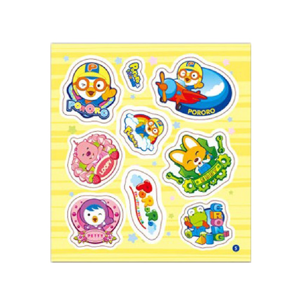 Pororo The Little Penguin Mini Sticker Book - 296 Stickers for Kids | Korean Animation Character Stickers | Perfect for Scrapbooking, School Projects & Kids Activities