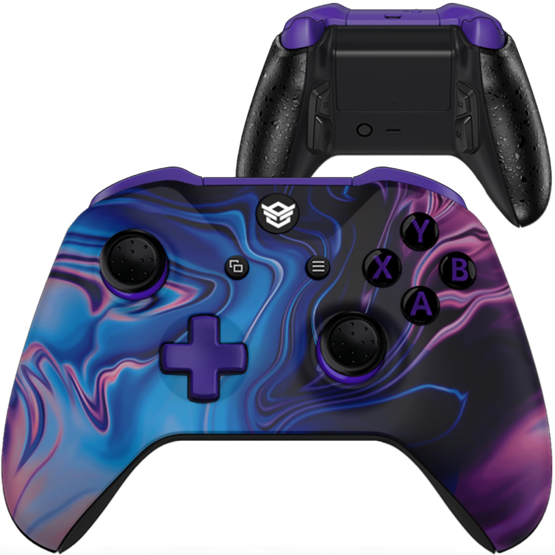 HEXGAMING ULTRA ONE Wireless Gaming Controller for Xbox Series X/S, Xbox One & Windows PC (7/8/10) - 4 Remappable Back Paddles, Adjustable Hair Triggers, Interchangeable Thumbsticks, 6 Custom Profiles - Chaos Purple - Perfect for Competitive Gaming & Long Play Sessions