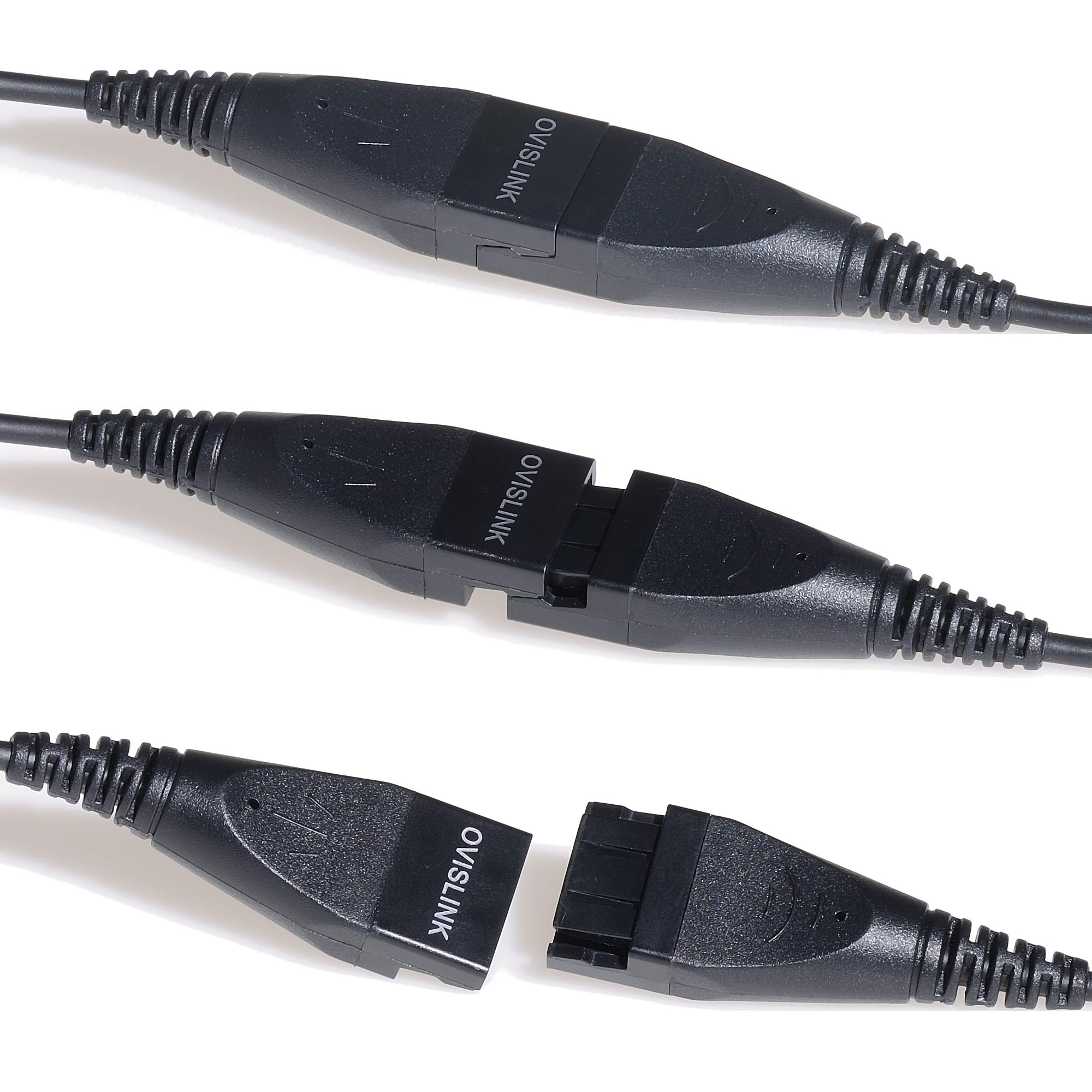 Noise Canceling Call Center Headset with 2 Quick Disconnect Cords - Compatible with Polycom & Allworx IP Phones | Flexible Microphone Boom | HD Voice Quality | Comfortable Ear Cushions | Ideal for Office, Customer Service & Remote Work