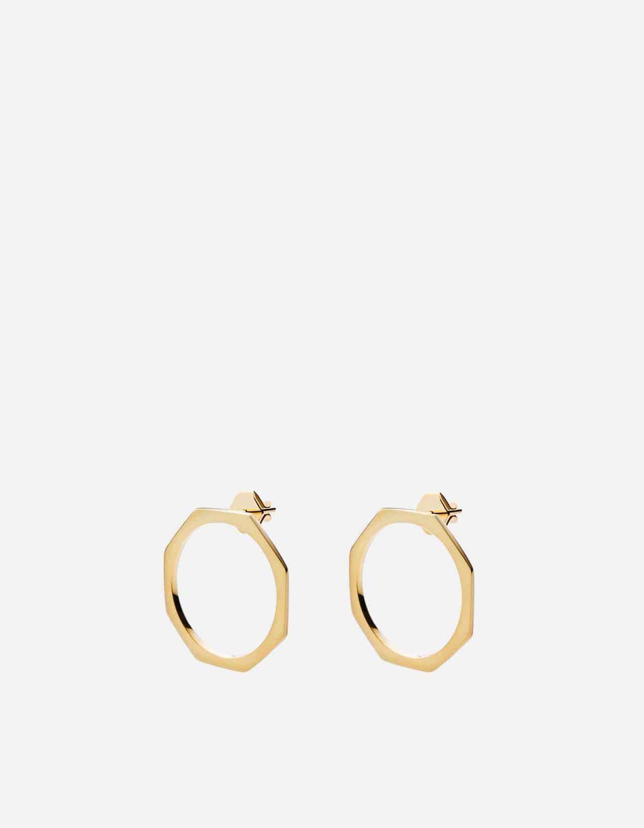 Ponti Gold Vermeil Earrings for Women - Elegant Dangle Hoop Earrings for Party, Wedding & Everyday Wear