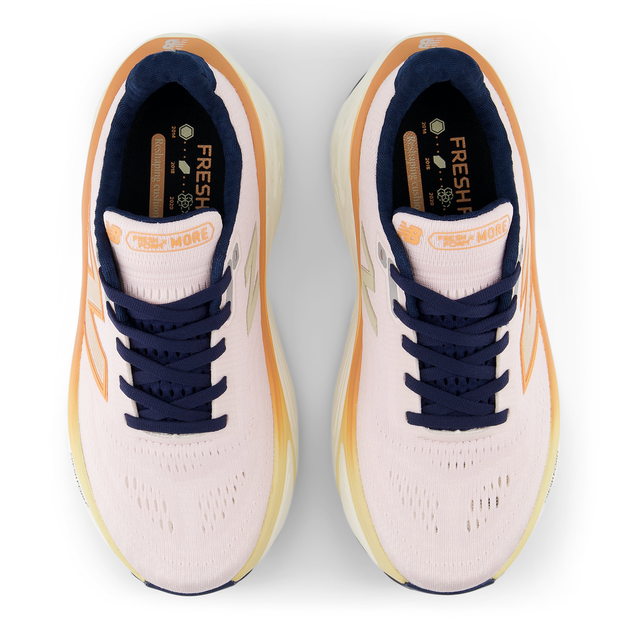 New Balance Women's Fresh Foam X More v5 Running Shoes - Lightweight Cushioned Sneakers for Women (LT Pink Granite/Copper/Calcium) - Perfect for Jogging, Gym Workouts & Everyday Comfort