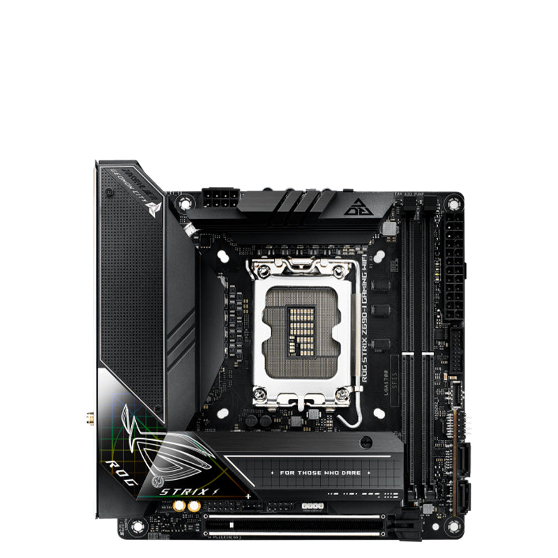 ASUS ROG STRIX Z690-I GAMING WIFI Mini-ITX Motherboard for Intel 12th/13th Gen LGA1700 - DDR5, PCIe 5.0, WiFi 6, RGB Lighting | Perfect for Compact Gaming PC Builds & eSports Setups