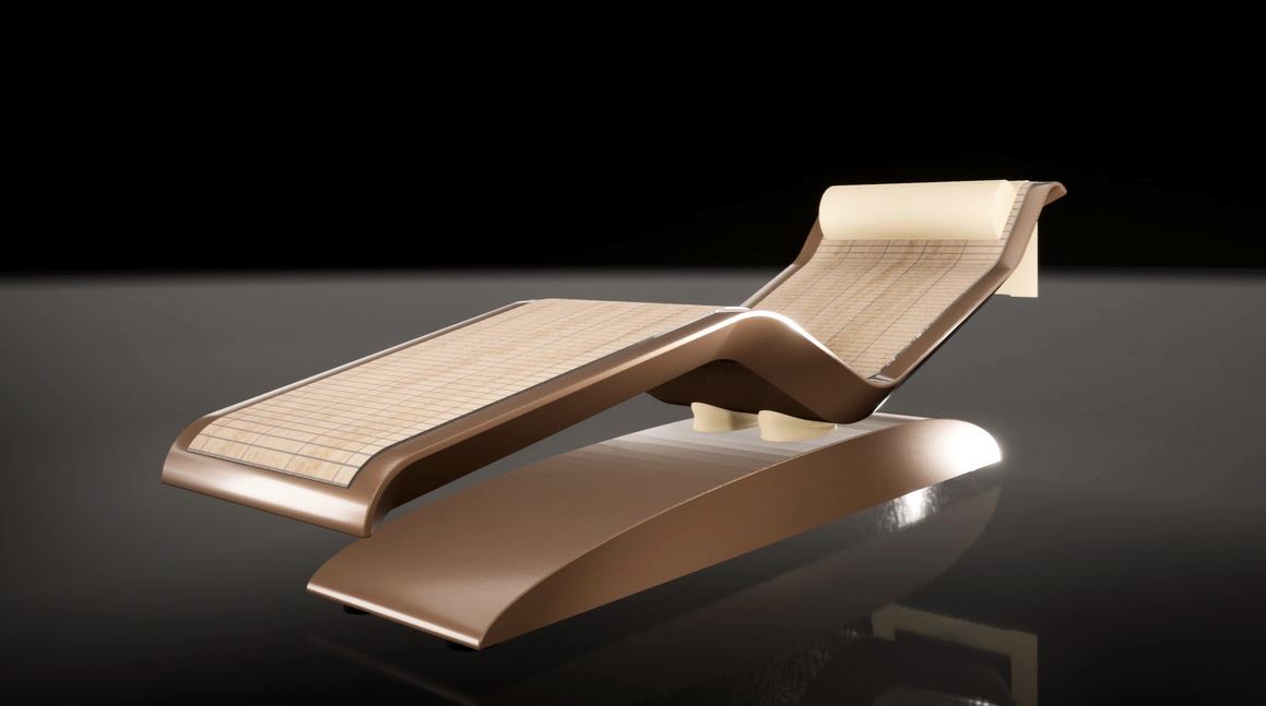 Diva Musive Infrared Heated Lounger - Modern Luxury Recliner by Fabio Alemanno | Perfect for Home Spa, Relaxation & Pain Relief Therapy
