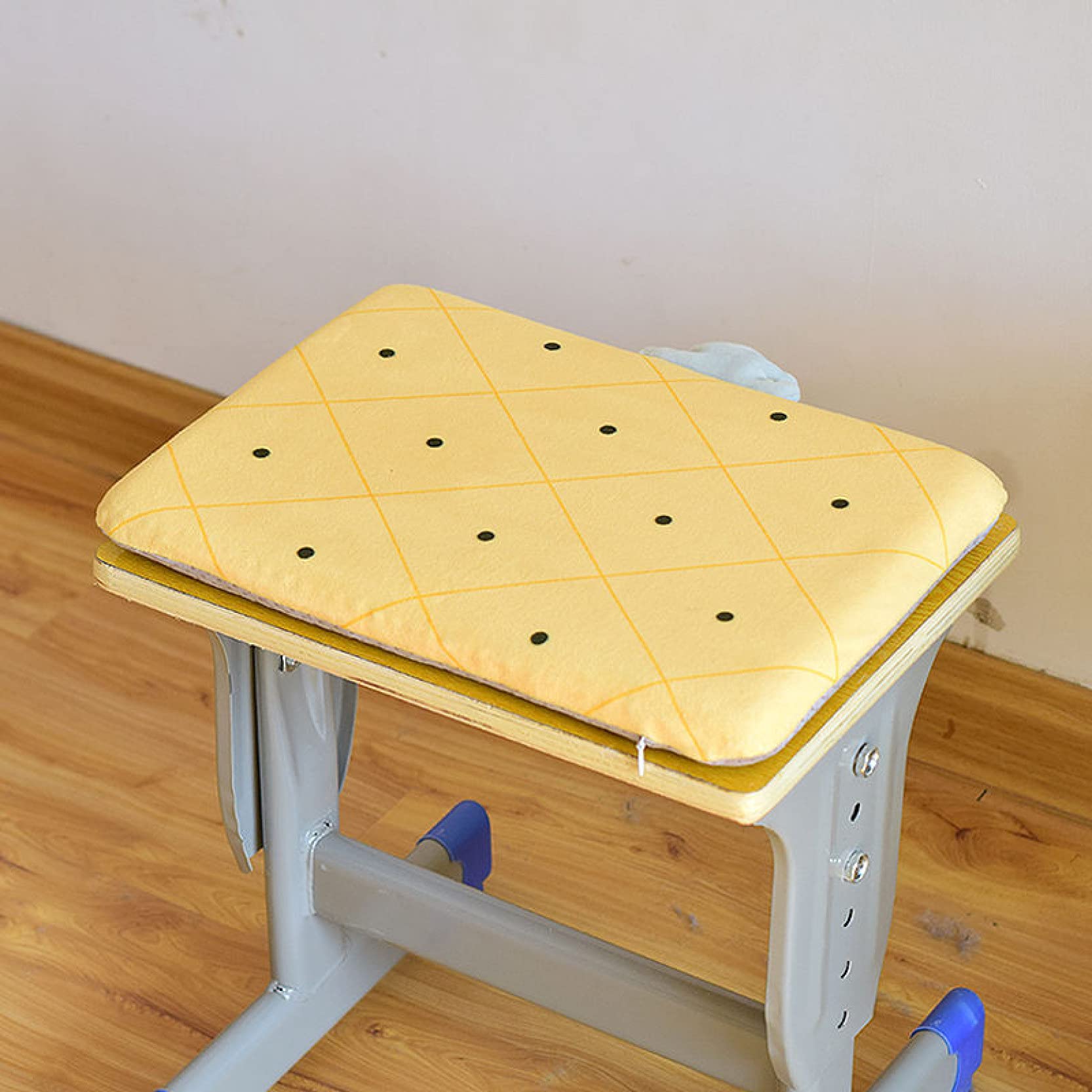 Non-Slip Foam Seat Cushion with Fruit Pattern - Comfortable Rectangle Chair Pad for Students, Office & Home Use - Perfect for Classroom, Desk, Stool and Cart