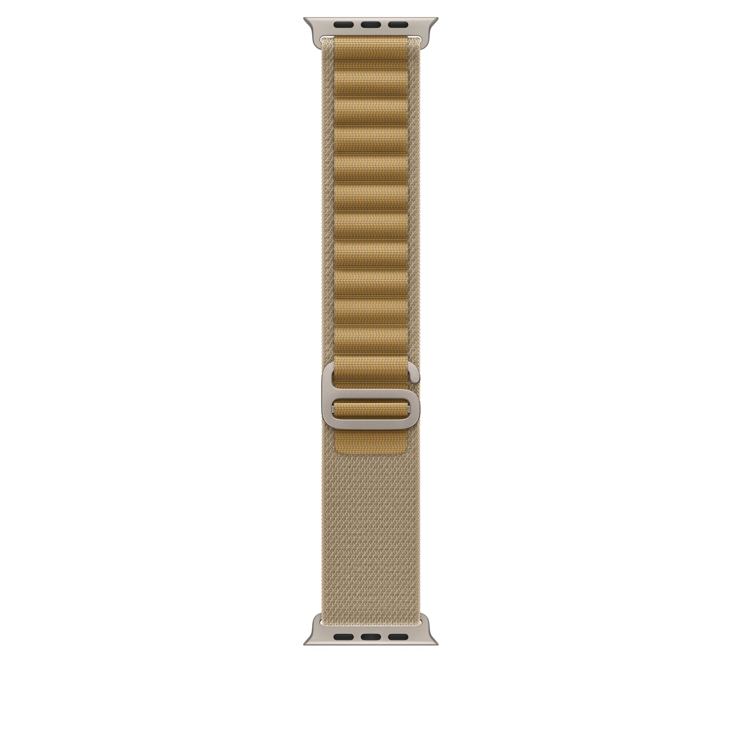 Apple Watch Band Alpine Loop 49mm Tan Small - Natural Titanium Finish Strap for Apple Watch Series 8/7/6/SE - Perfect for Hiking, Running & Outdoor Activities