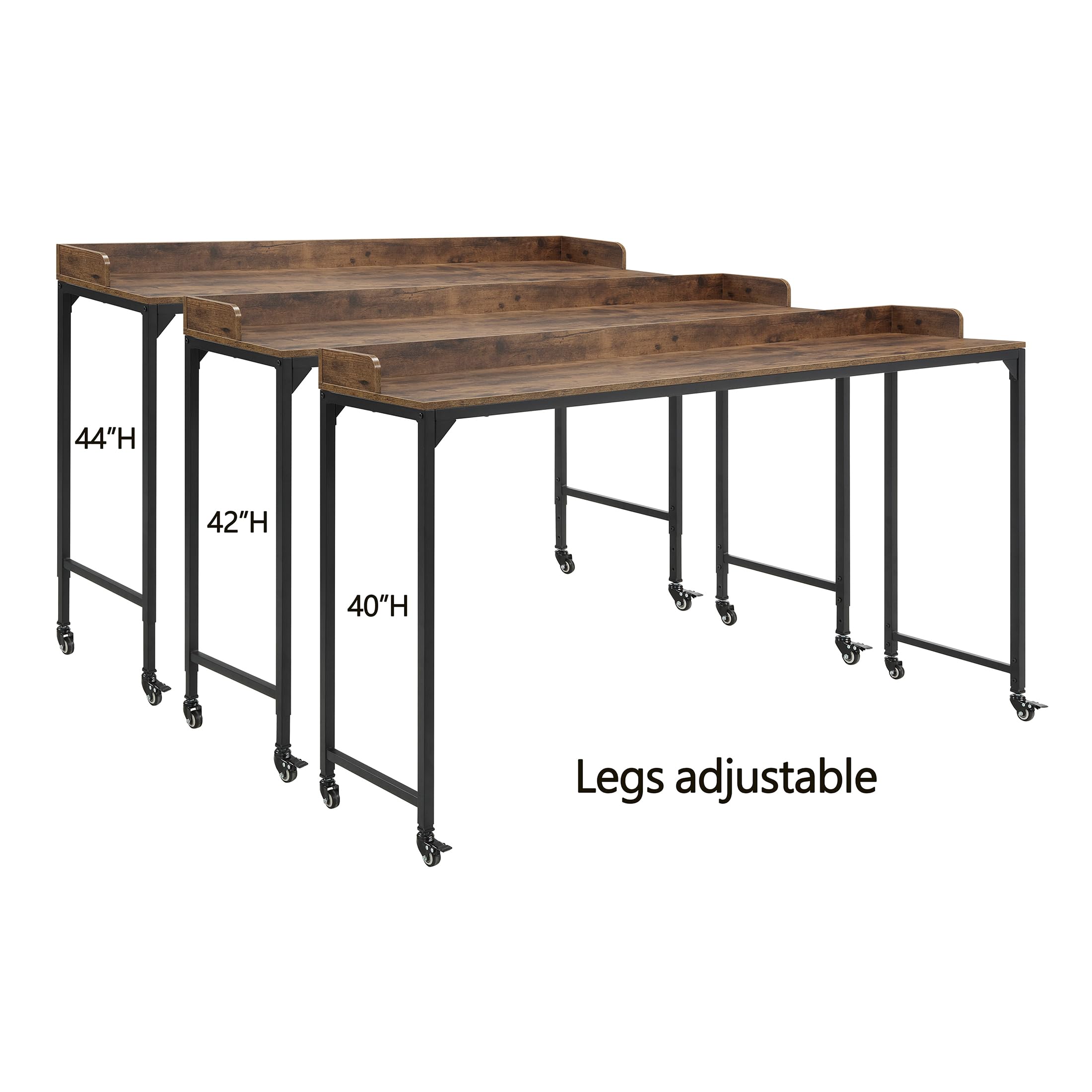 Lexicon Overbed Table with Wheels - 72