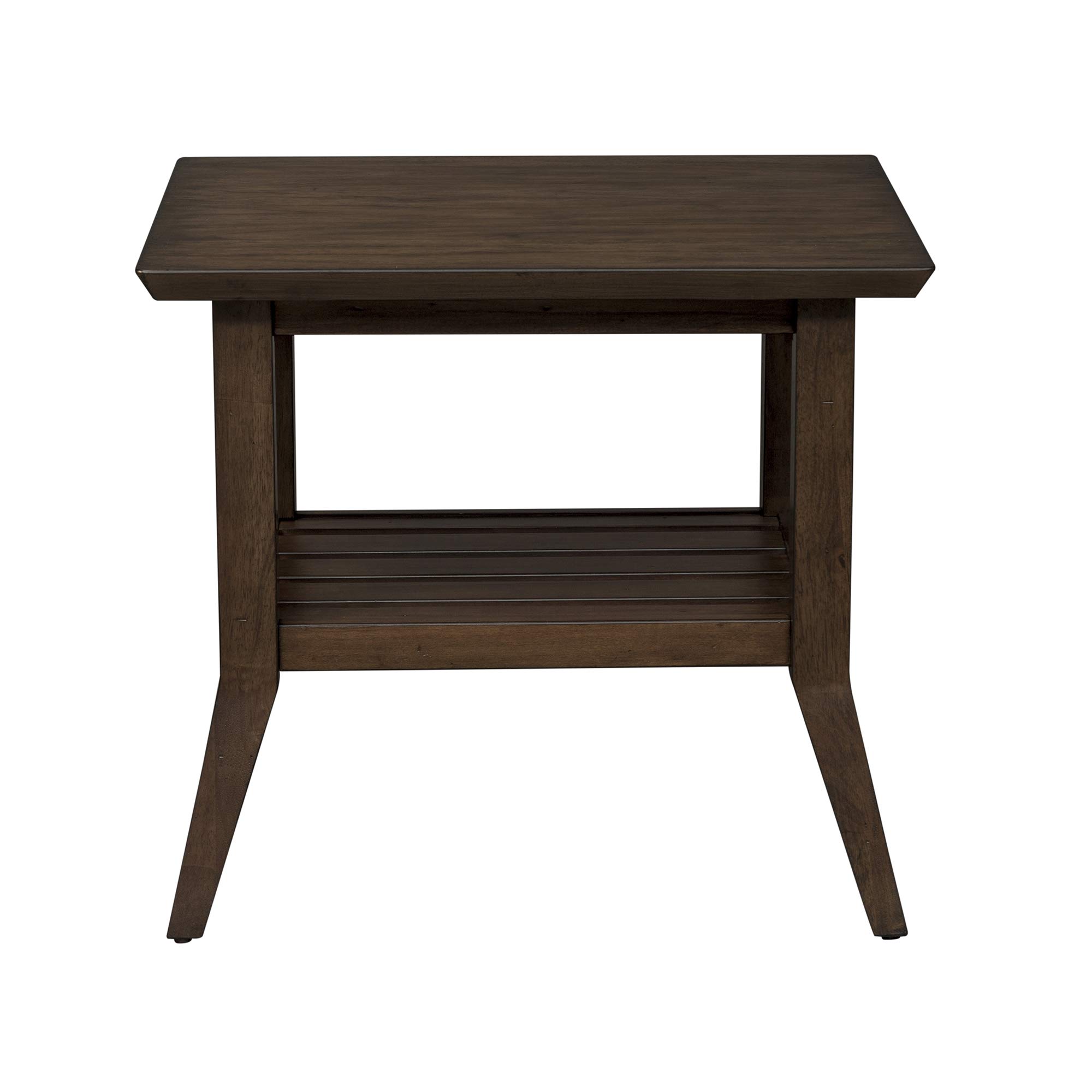 Liberty Furniture Industries Ventura BLVD Rectangular End Table - Brown Wood Side Table for Living Room, Bedroom & Office - Perfect for Lamps, Books & Decor