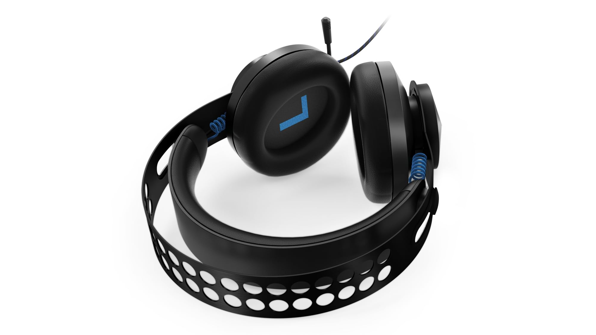 Lenovo Legion H300 Stereo Gaming Headset with Noise-Cancelling Mic - Memory Foam & PU Leather Earcups, Adjustable Steel Headband - Compatible with PC, PS4, Xbox One, Nintendo Switch & Mac (Black) - Perfect for Competitive Gaming, Streaming & Long Sessions
