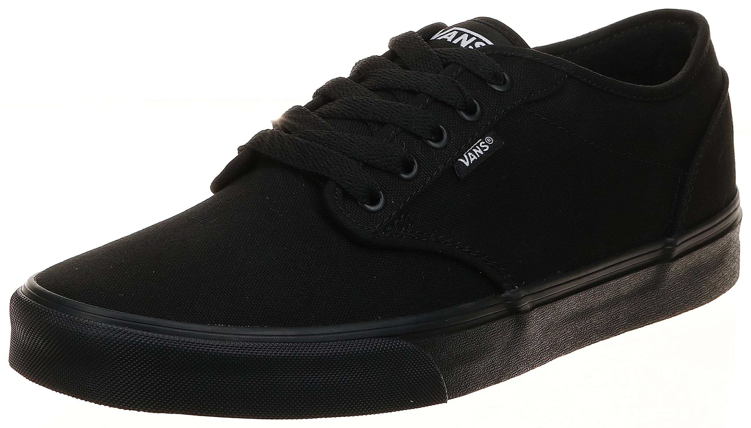 Vans Men's Atwood Canvas Trainers Sneakers - Black/Black - Size 11 M US - Casual Skate Shoes for Men | Perfect for Streetwear, Skating & Everyday Comfort
