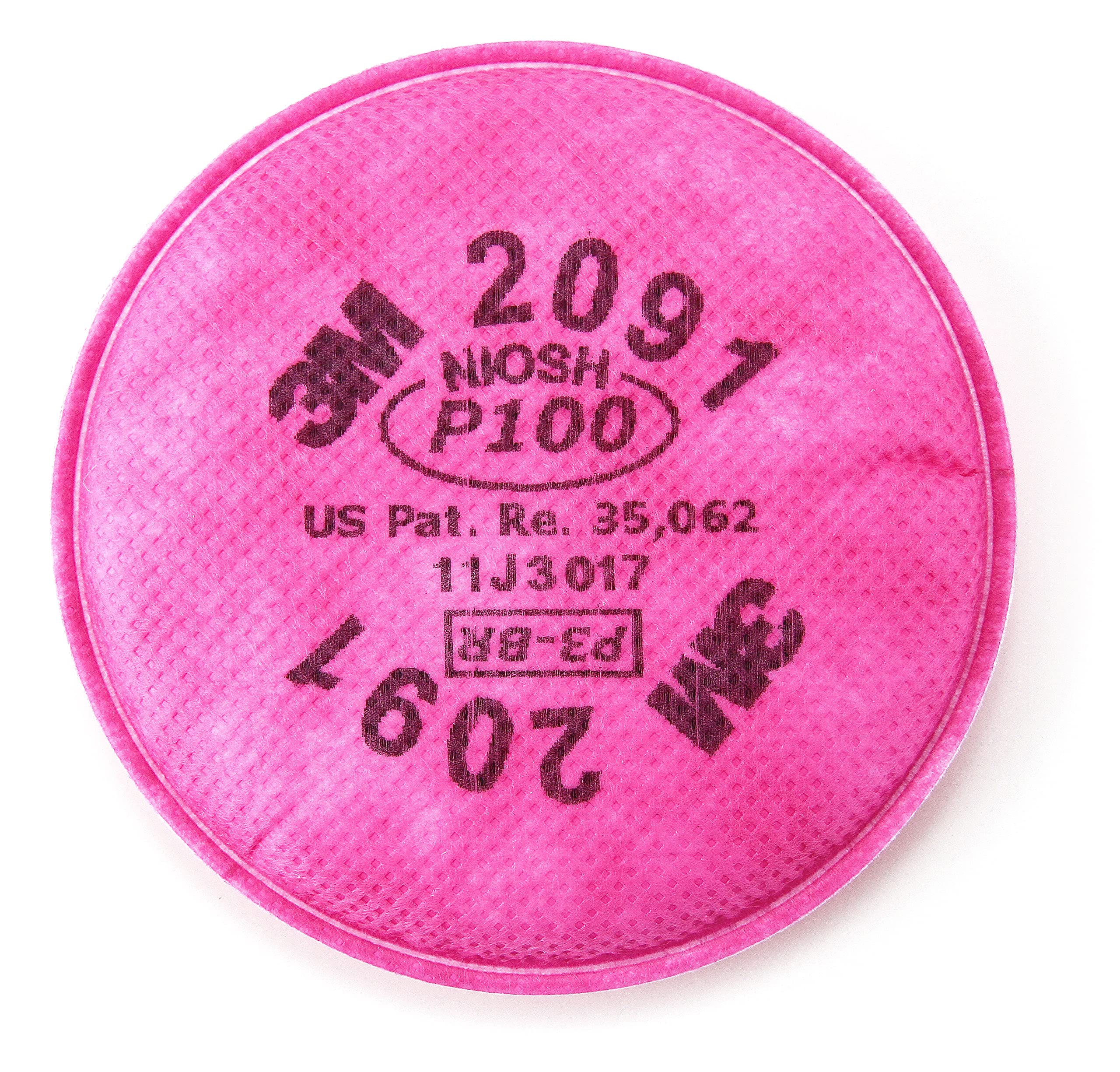 3M P100 Respirator Filter 2091 - 50 Pairs, Oil & Non-Oil Particulate Protection, Lead, Asbestos, Arsenic, MDA Safety - Ideal for Construction, Woodworking, Painting & Industrial Work
