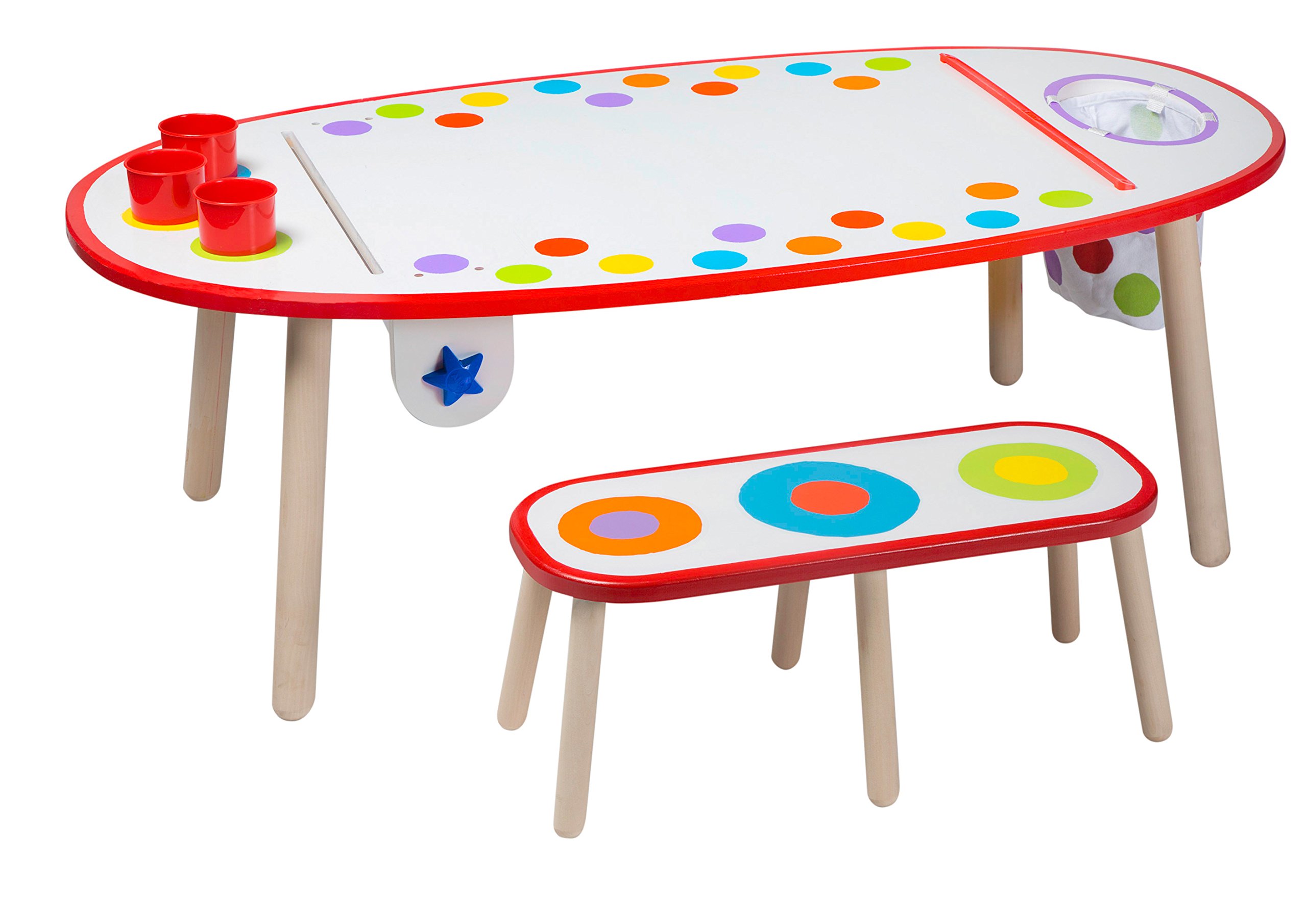 ALEX Toys Artist Studio Super Art Table with Rainbow Dots - Creative Drawing & Painting Activity Set for Kids, Perfect for Birthday Gifts & Classroom Art Projects
