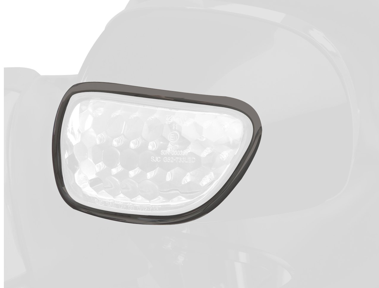 Chrome LED Turn Signal Light 52-743 - Clear for Motorcycles