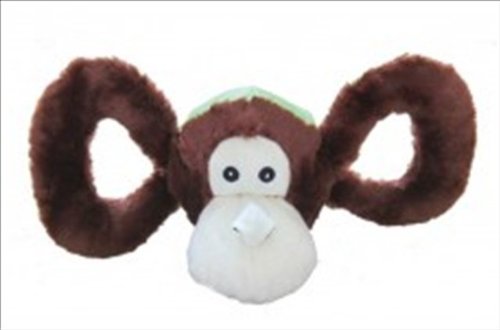 Joly Tug-A-Mals Large Canvas Monkey Dog Toy - Durable Interactive Play for Pets | Perfect for Fetch, Tug-of-War & Outdoor Activities