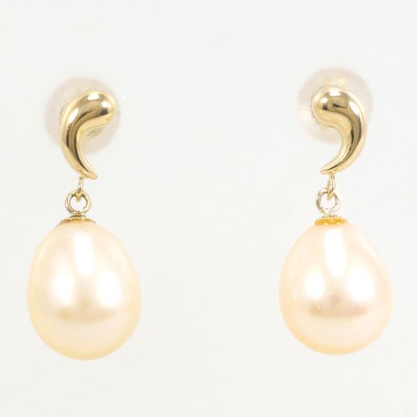 18K Yellow Gold Pearl Earrings for Women - Elegant & Timeless Pearl Jewelry - Perfect for Weddings, Parties & Special Occasions