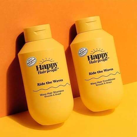 Happy Hair People Ride The Waves Conditioner - 12 fl oz for Curly & Wavy Hair | Gentle Makeup Removal Pads | Hydrating Hair Care & Skin Cleansing for Daily Beauty Routine