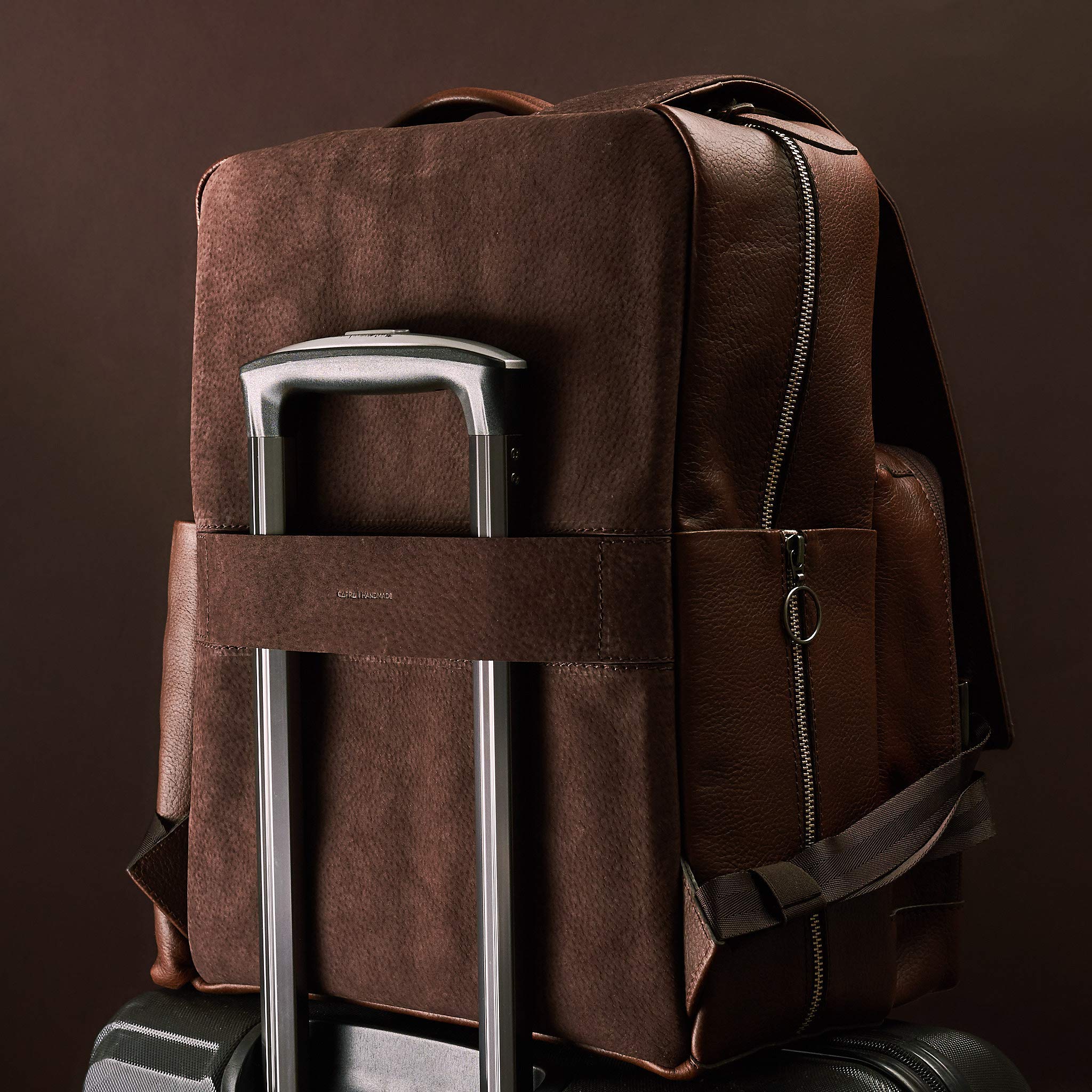 **Brown Leather Diaper Bag Backpack – Waterproof & Easy to Clean, Multi-Functional Baby Bag with Changing Pad – Perfect Baby Shower Gift for Moms & Dads – Ideal for Travel, Daycare & Everyday Use**