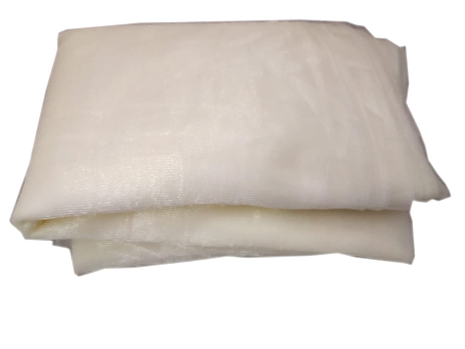 42 Inch White Organza Fabric Roll - 3A Featuretail 5M Net Cloth for Gift Wrapping, Wedding Decor, Fruit Trays & Trousseau Packing - Perfect for Party Decorations, Bridal Showers & DIY Craft Projects