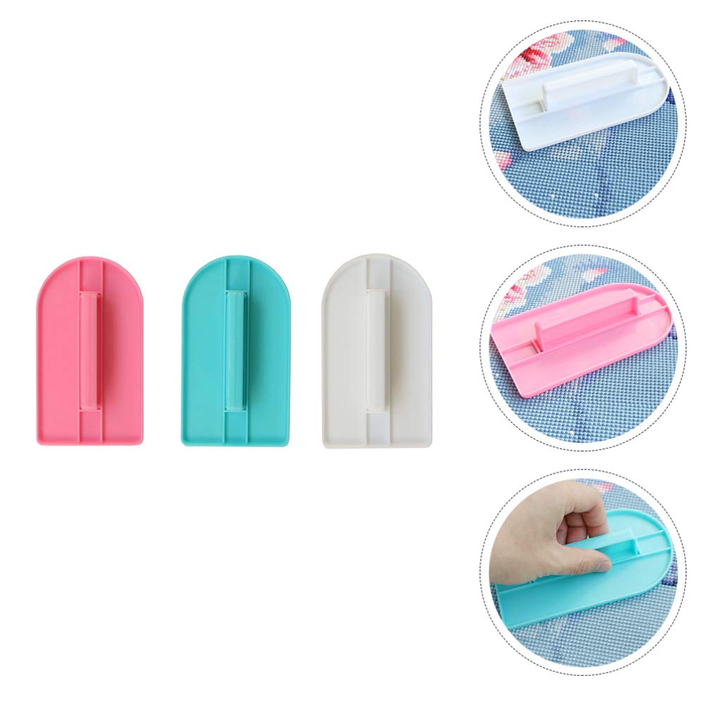 Healifty 3pcs Diamond Art Hotfix Tool Kit - DIY Flattening Plate, Pressing Accessories & Embroidery Paintings Restorer Roller for Rhinestone Crafts | Perfect for Diamond Painting, DIY Jewelry Making & Home Decor Projects