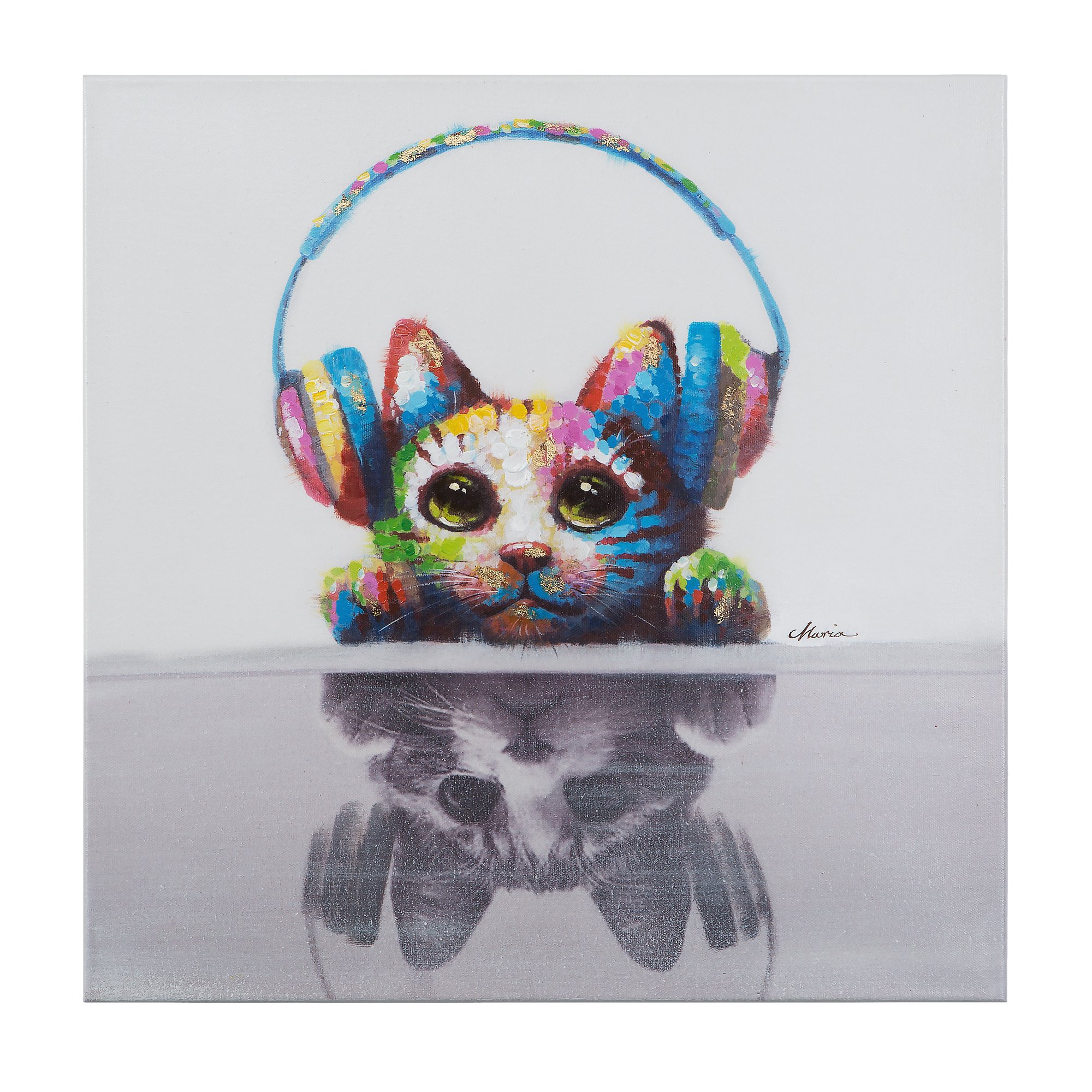Colorful Yosemite Cat Beats Home Decor for Living Room