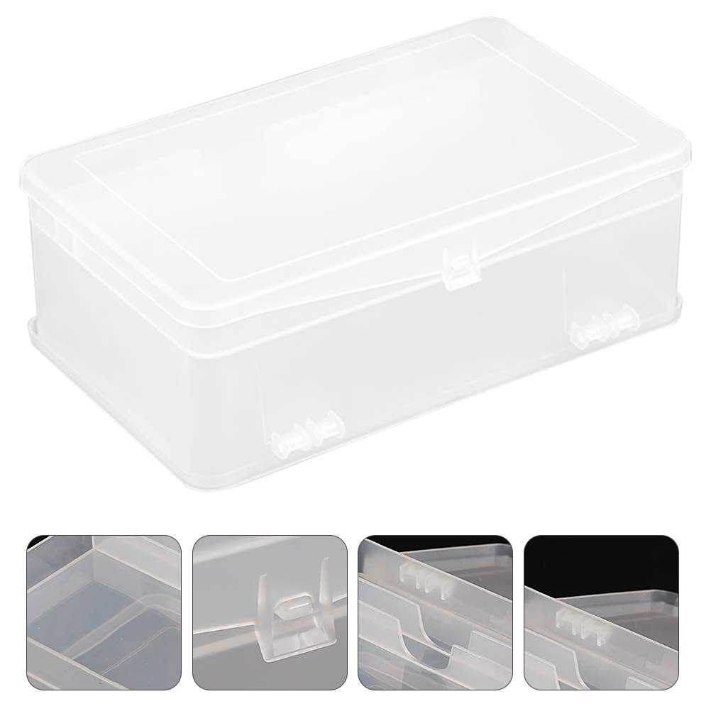 Transparent Nail Art Storage Box for Home & Salon Organizing