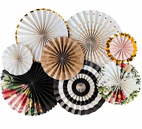 8 Pcs Chinese Style Hanging Fan
