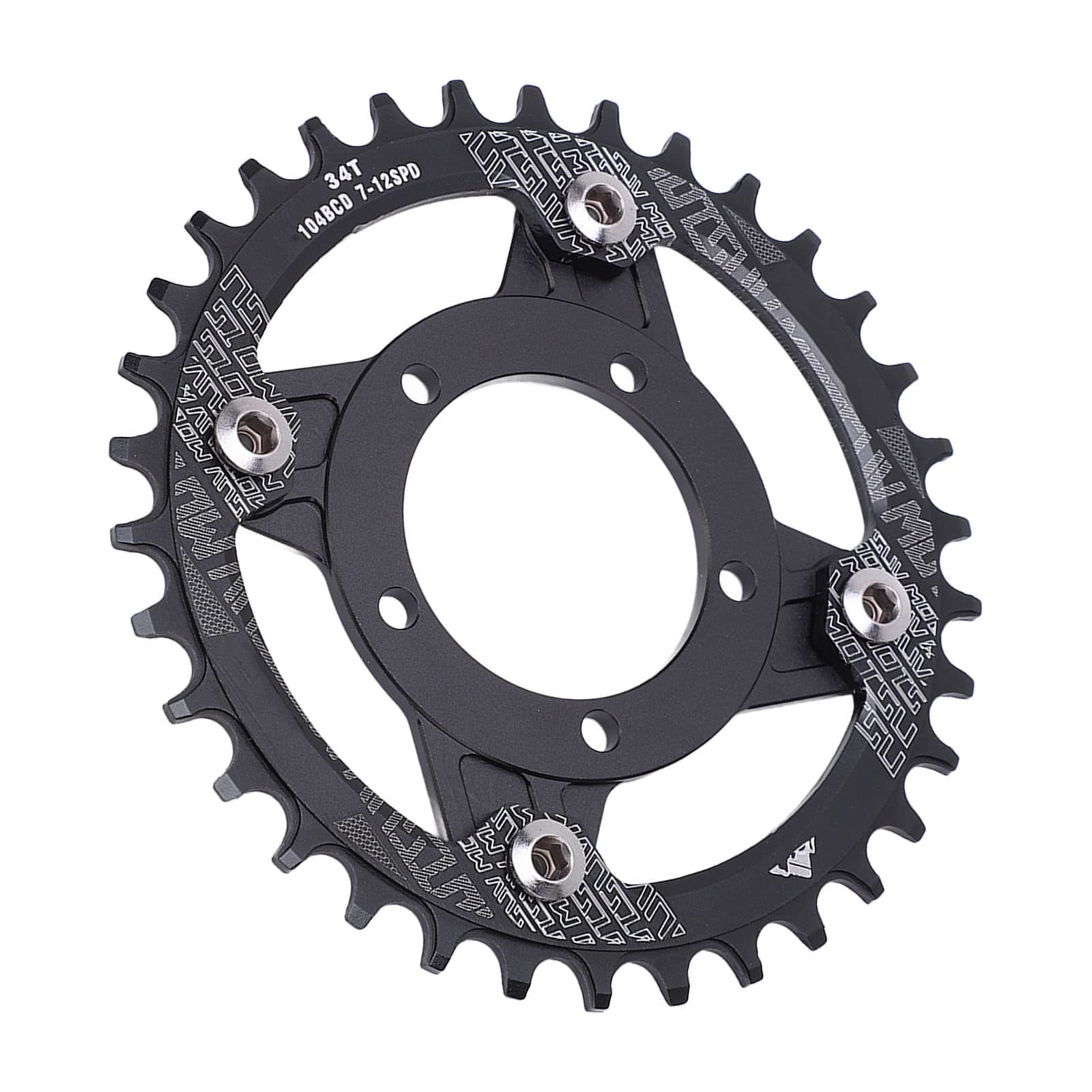Uxsiya Bike Chainring - High Hardness & Precision Aluminum Alloy 104BCD Round Chainring for Road & Mountain Bikes - Perfect for Cycling, Commuting & Performance Upgrades