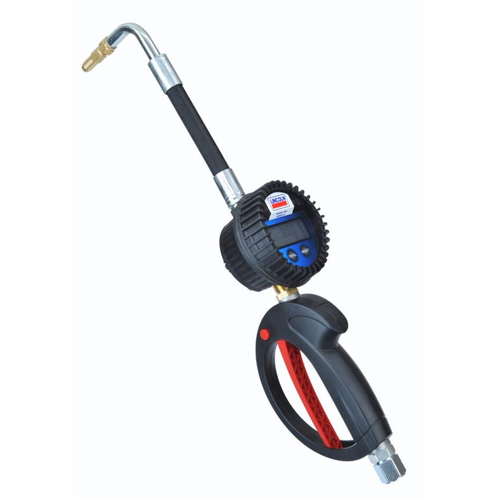 90 Degree Flexible Electric Lube Meter - High Precision Oil Flow Measurement Tool for Automotive, Industrial & Marine Applications