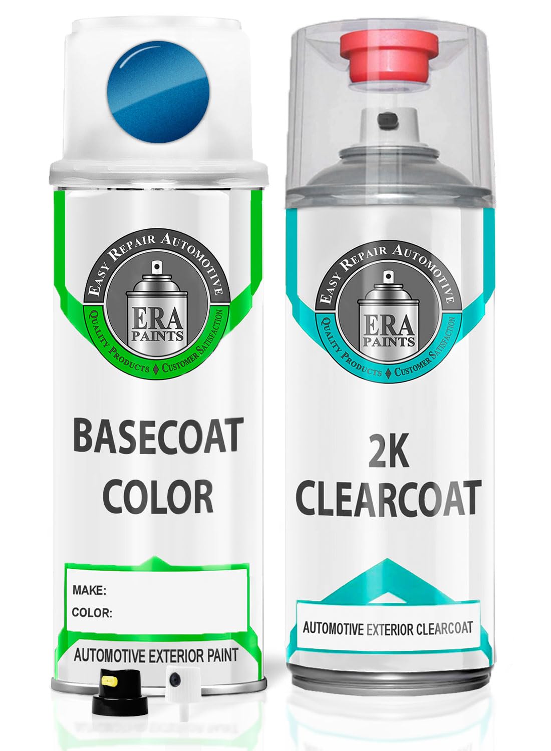 ERA Paints 470 - Sonic Blue Pearl Exact Match Touch Up Paint Spray for VOLVO | 2K Essential Automotive Repair Kit | Perfect for Scratches, Chips & Dents