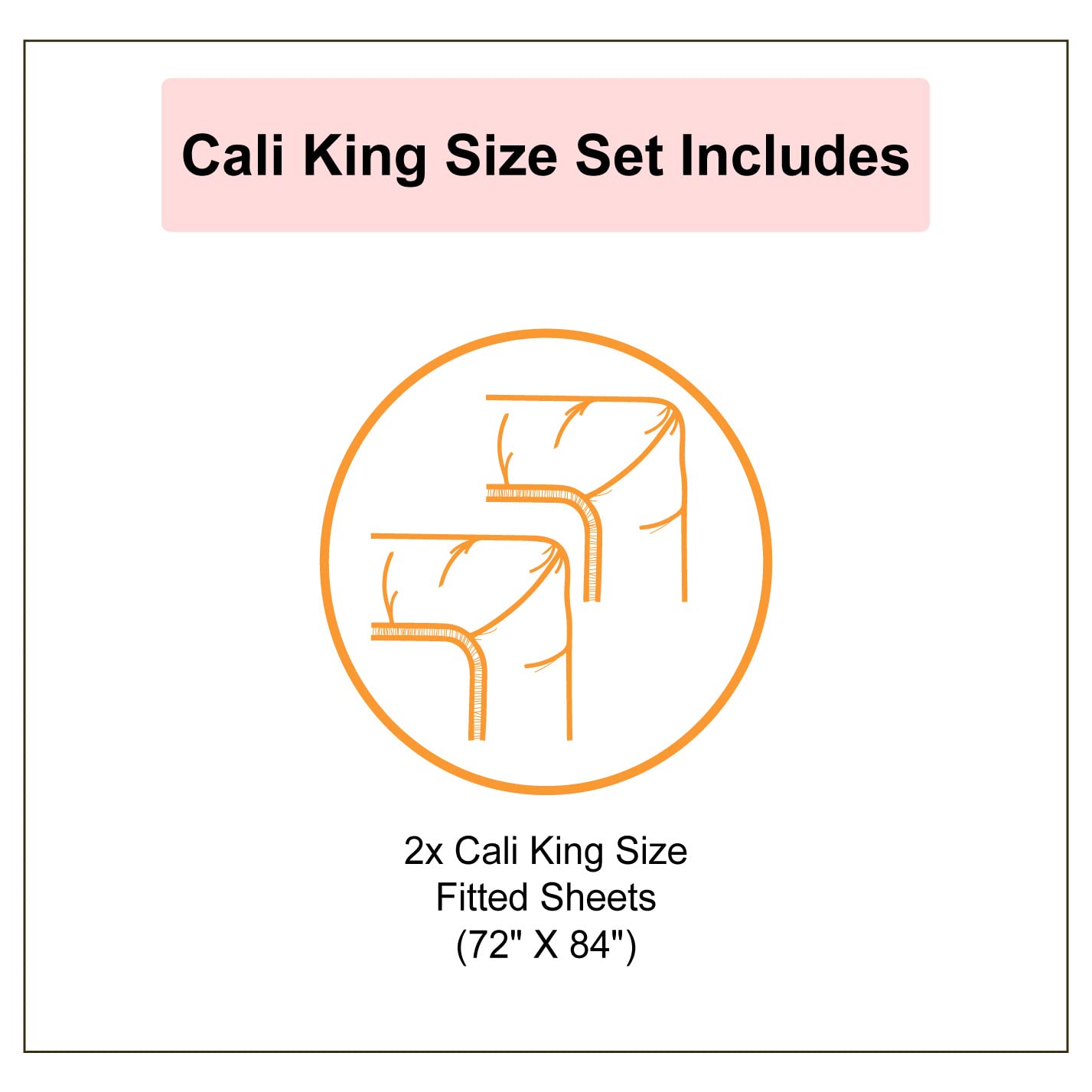 Ambesonne Rottweiler Fitted Sheets 2-Pack - California King Size, Brown Grey for Dog Lovers' Bedrooms