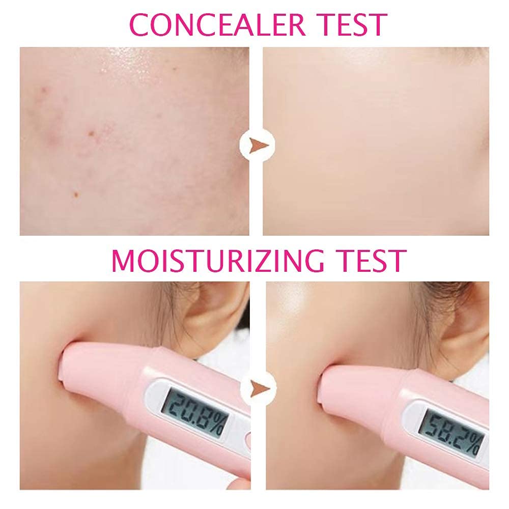 **Mouj? Beauty Air Cushion CC Cream with Mushroom Head Sponge - Moisturizing Matte Foundation, Long-Lasting Concealer for Flawless Coverage (20g, Natural) | Perfect for Daily Wear, Special Occasions & On-the-Go Touch-Ups**