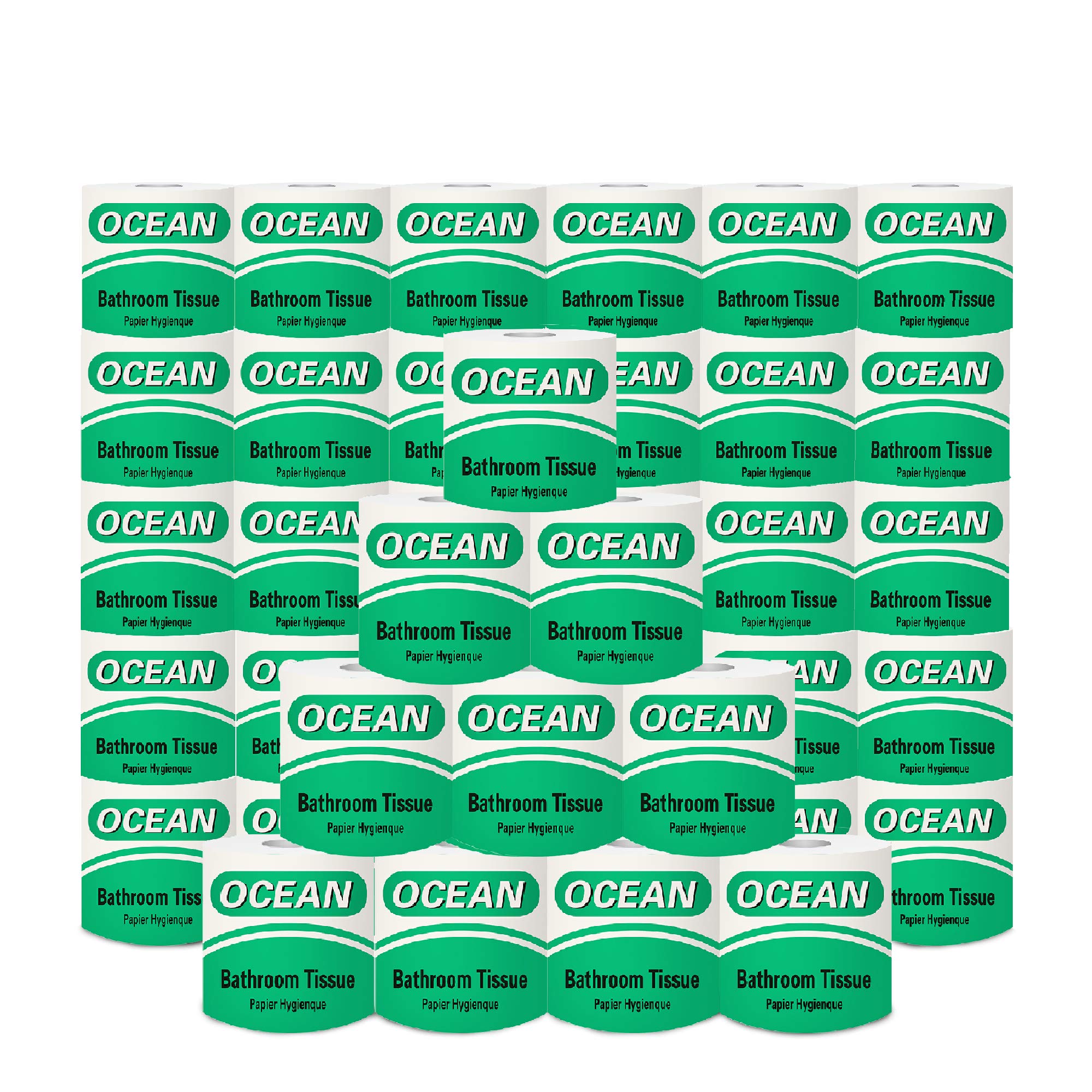 40 Rolls Premium 2-Ply Soft White Toilet Paper - Bulk Bathroom Tissue for Home, Office & Commercial Use | Gentle & Strong Professional Series