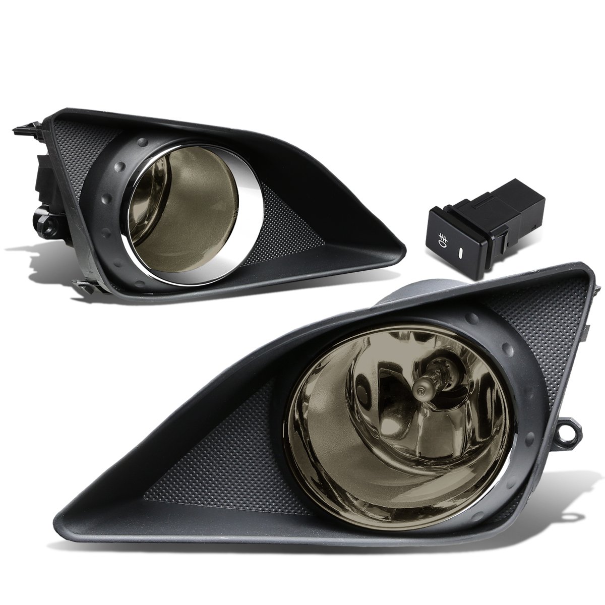 Auto Dynasty Smoked Lens Clear Corner Headlight & Fog Light Pair - Compatible with Toyota Corolla E140 (2006-2013) | Enhanced Night Visibility & Style Upgrade for Daily Driving & Road Trips
