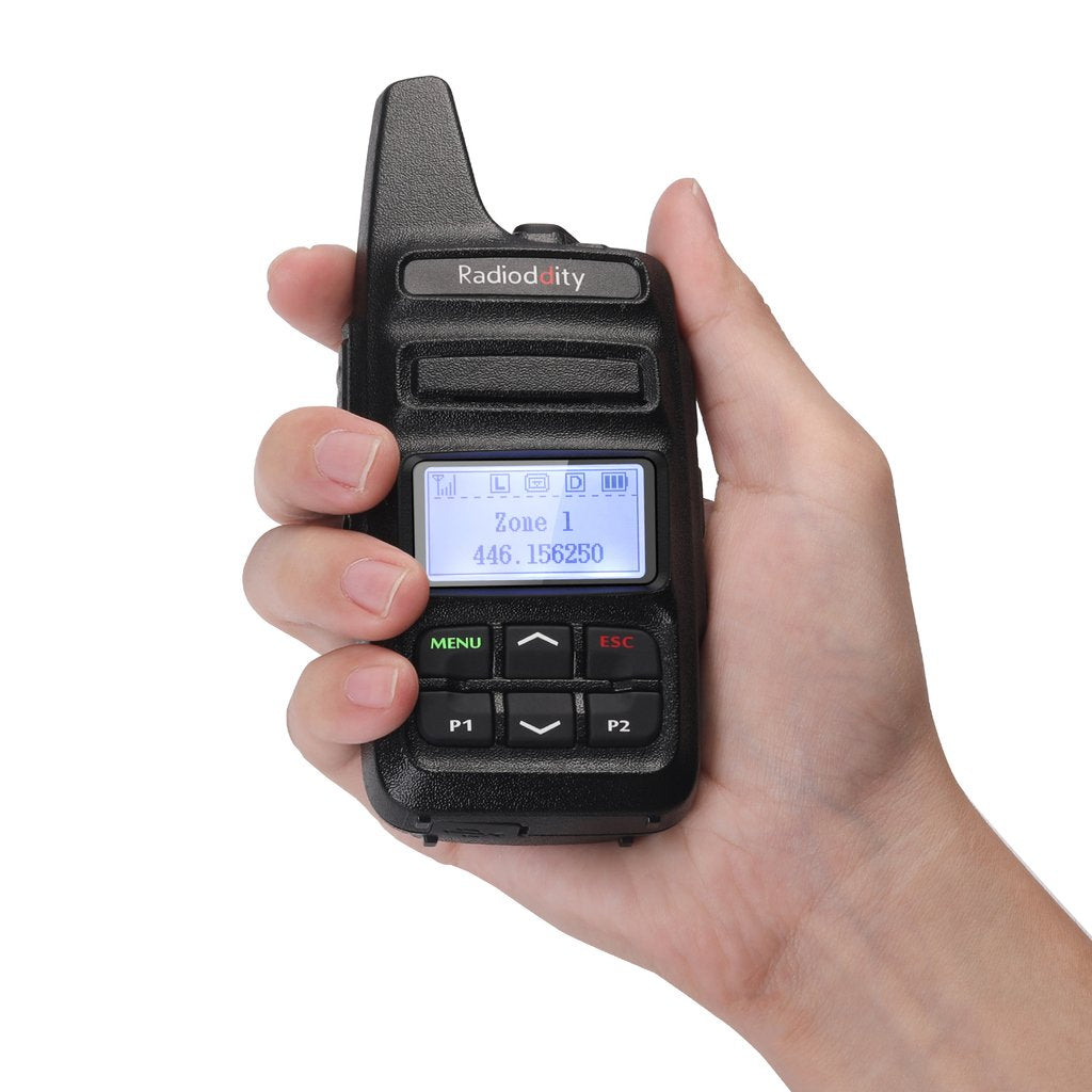 Radioddity GD 73A/E Digital Mobile Radio (DMR) | UHF/PMR Two-Way Radio | USB Programming & Charging | 3600mAh Long Battery Life | SMS Messaging | Hotspot Connectivity - Perfect for Outdoor Adventures, Security Teams, and Emergency Communication