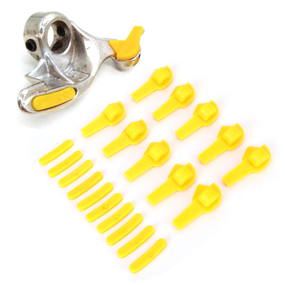 20 Pcs Yellow Plastic Tire Changer Mount Demount Duck Head Insert Rim Protectors - Ideal for Auto Repair Shops & DIY Tire Changes