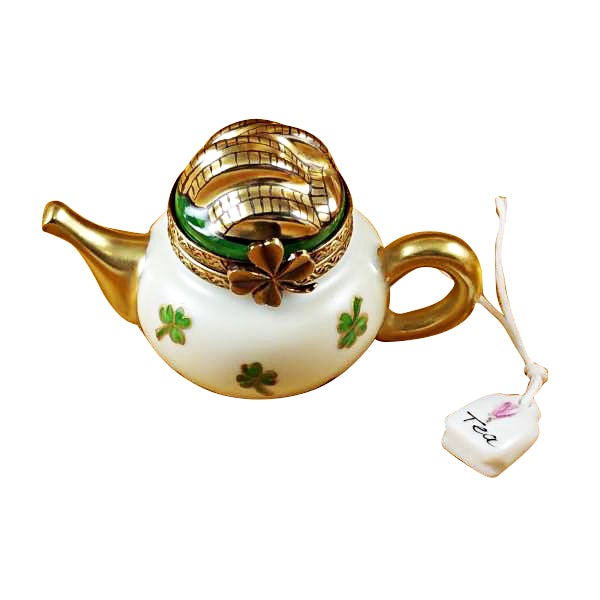 Authentic Irish Teapot with Infuser - Elegant Limoges Porcelain Teapot for Loose Leaf & Tea Bags | Perfect for Afternoon Tea, Gifts & Home Decor