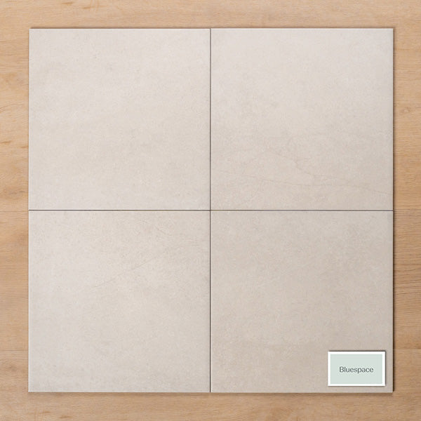 Premium Burleigh White Matt Cushioned Edge Porcelain Tile 300x300mm - Non-Slip Bathroom & Kitchen Flooring for Modern Homes