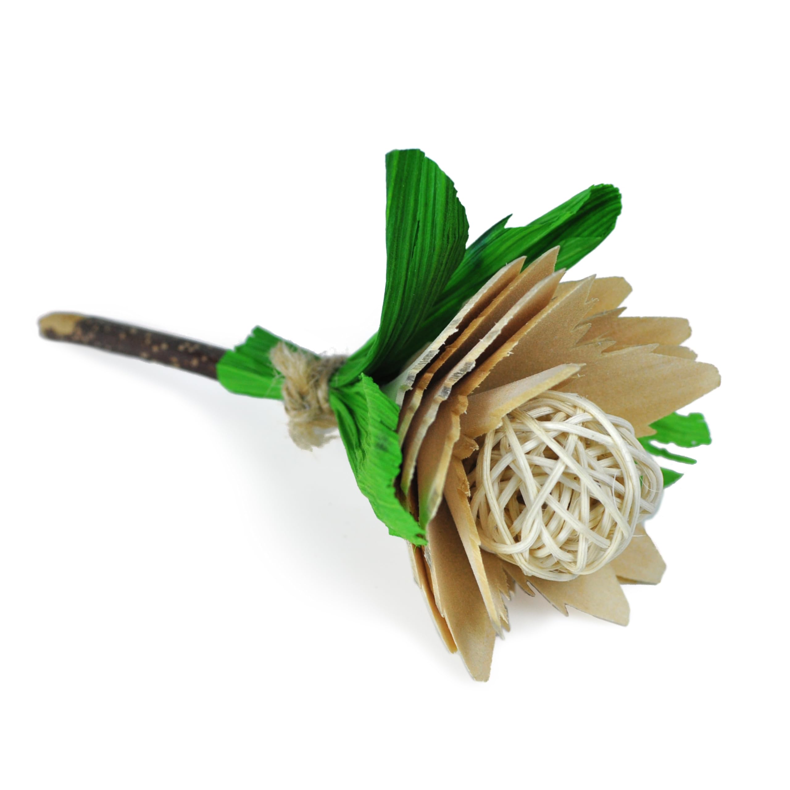 Prevue Pet Products Applewood Rose Small Animal Chew Toy for Rabbits, Guinea Pigs & Hamsters - Natural Wood Chewing Toy for Dental Health & Stress Relief - Perfect for Cage Enrichment & Playtime