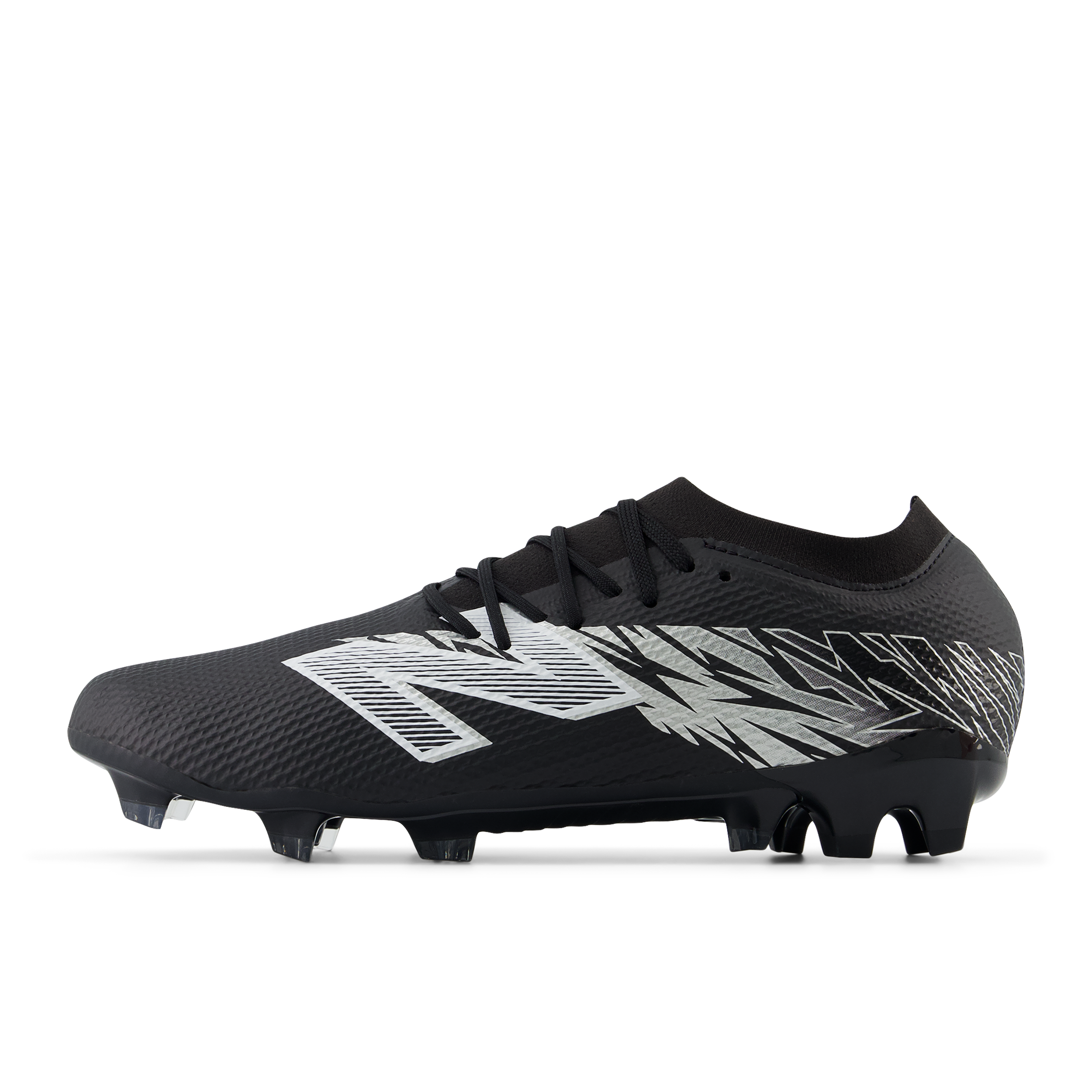 New Balance Furon Team FG V8 2E Wide Football Cleats for Men - Black/Silver Soccer Shoes for Firm Ground - Perfect for Competitive Matches & Training Sessions