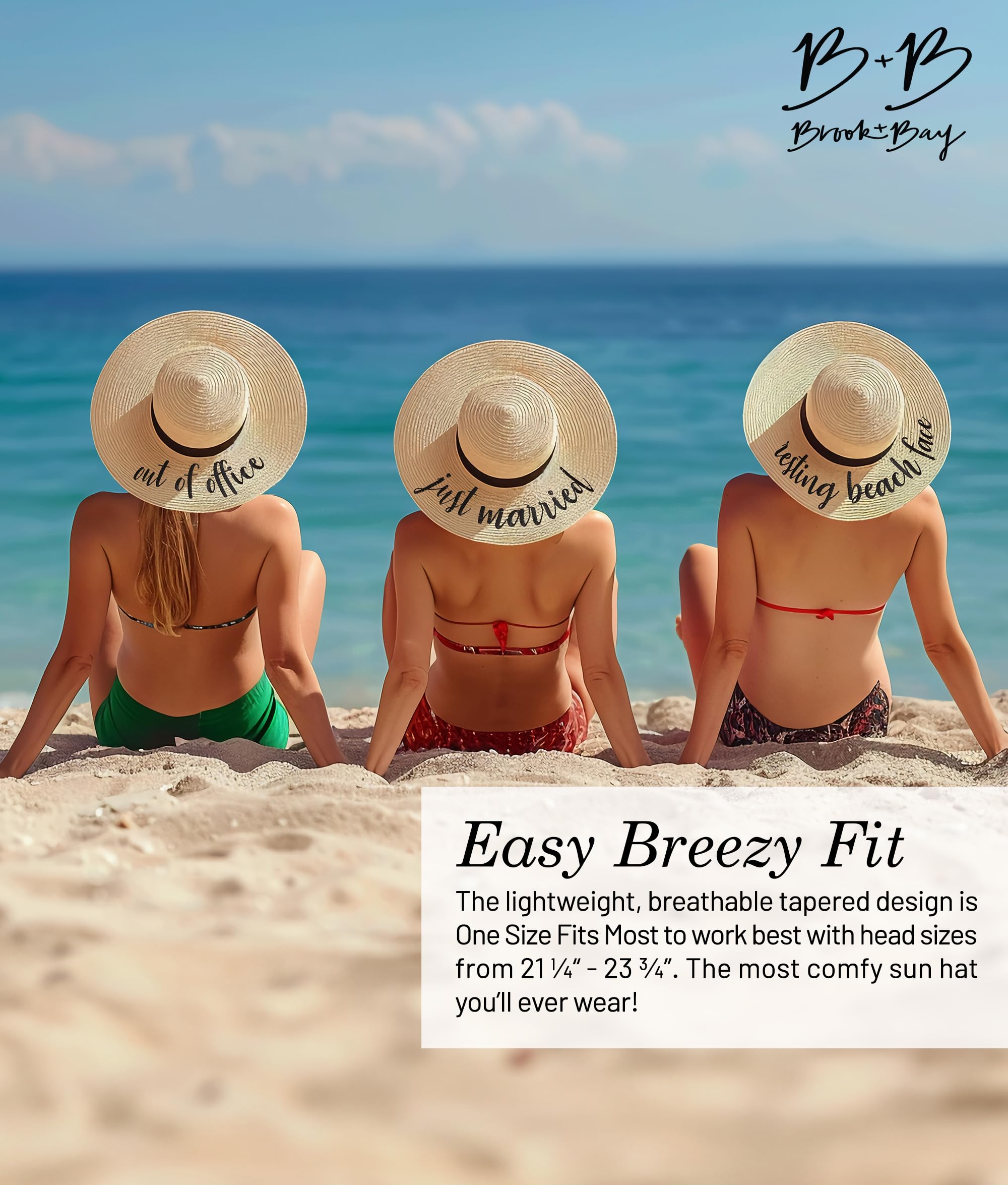 Foldable Beach Hats for Women - Wide Brim Floppy Sun Hat, Roll-Up Straw Summer Vacation Hat | UV Protection for Beach, Pool, Travel & Outdoor Activities