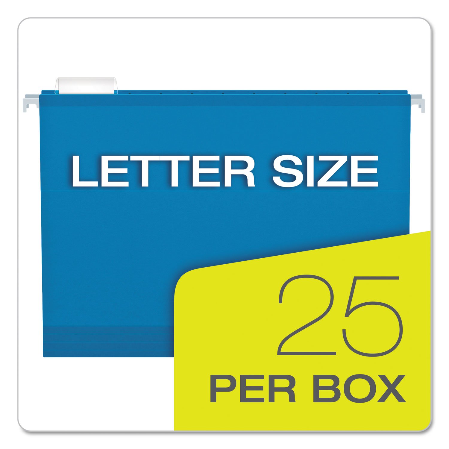 Pendaflex 4152X2BLU 2-Inch Box Bottom File Folders, Letter Size, Blue - 25 Pack/BX - Perfect for Office Organization & Document Storage