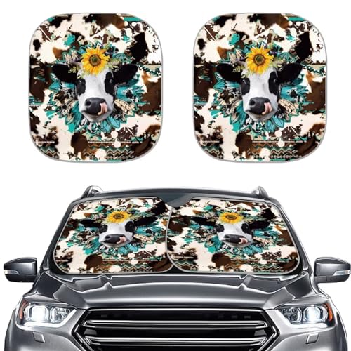Sunflower Cow Print