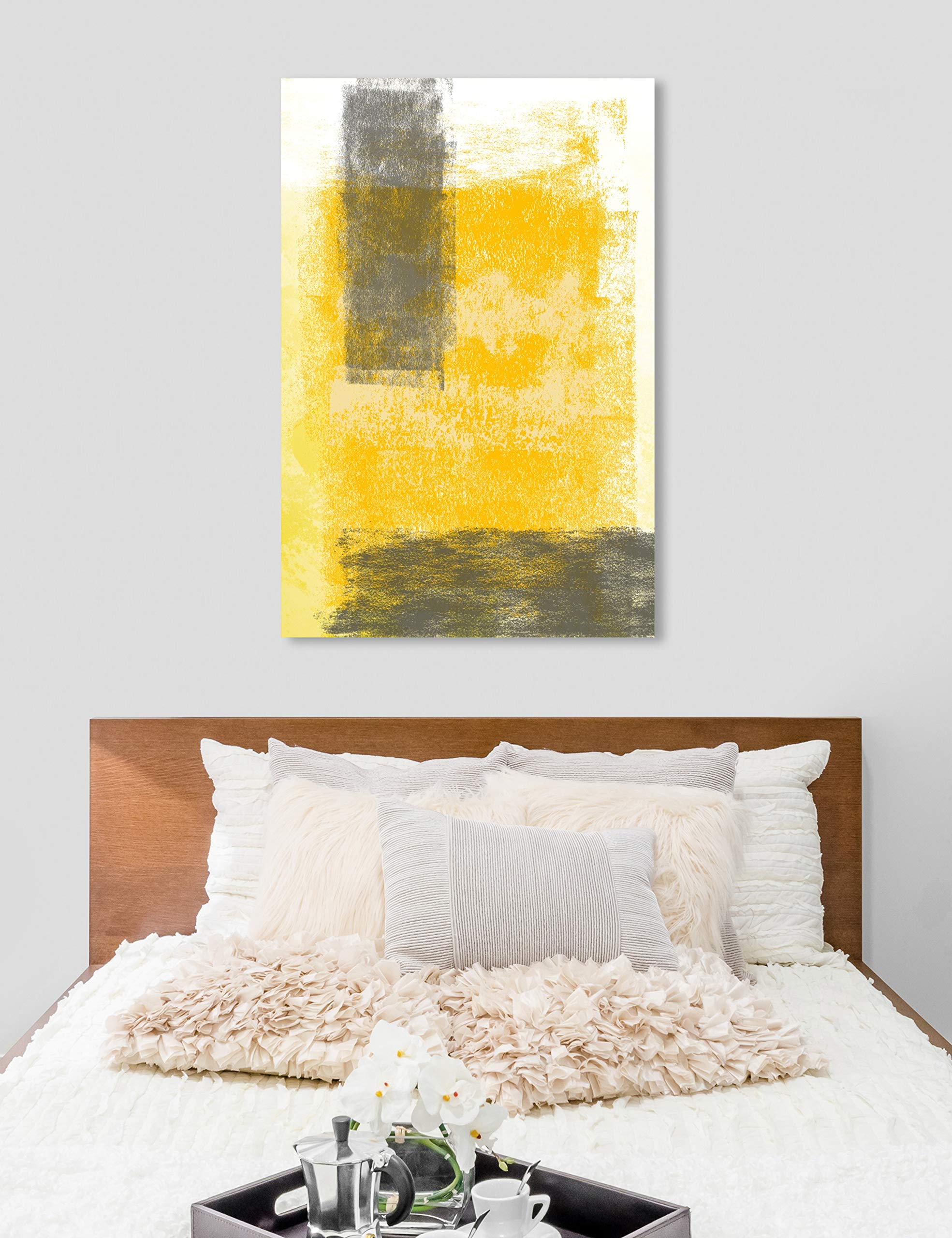 Abstract Wall Art Canvas Print 'Evolving Present' - 36
