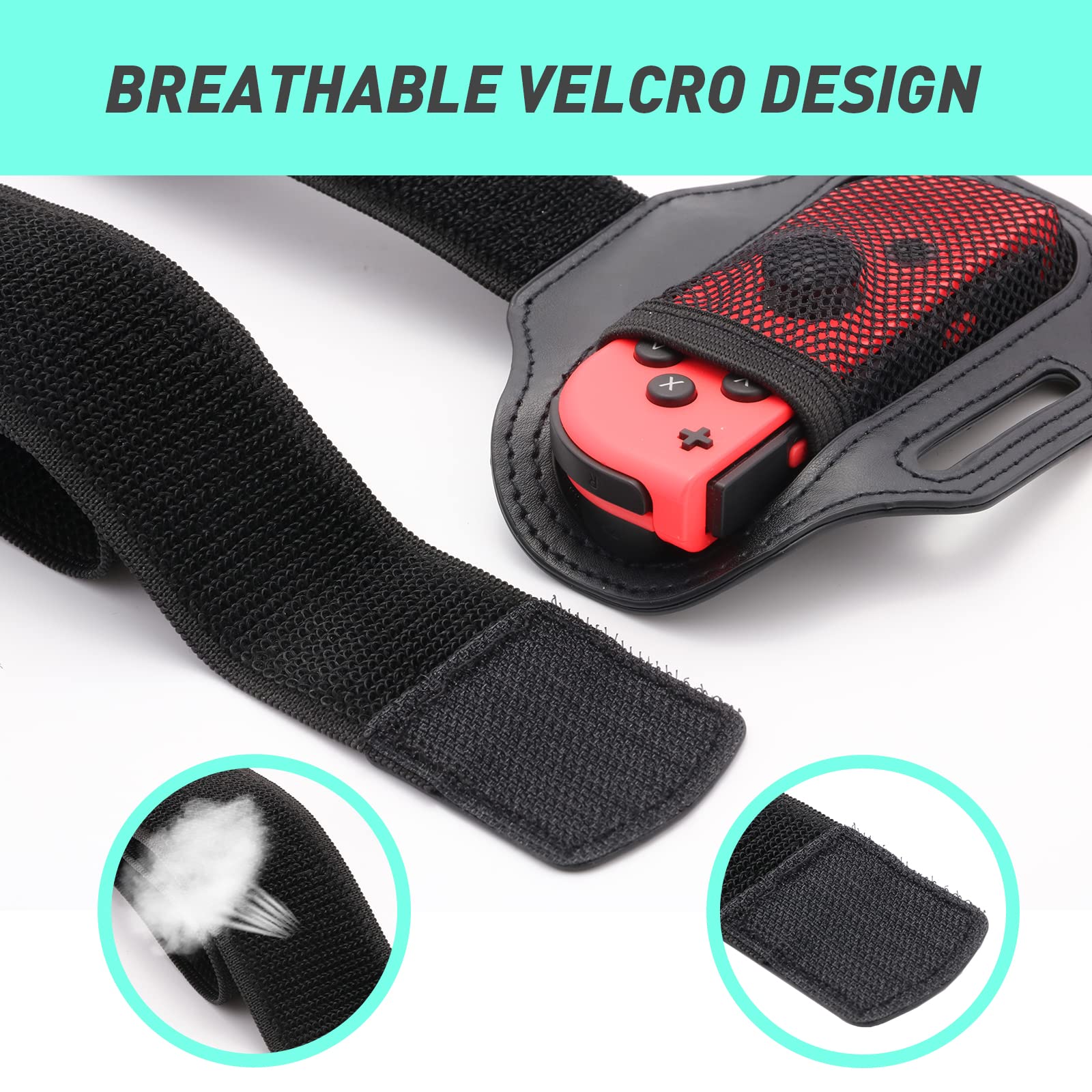 NANANINO Switch Leg Straps for Nintendo Switch & OLED - Adjustable Fitness Bands for Ring Fit Adventure & Switch Sports Games - Perfect for Home Workouts, Yoga & Interactive Gaming