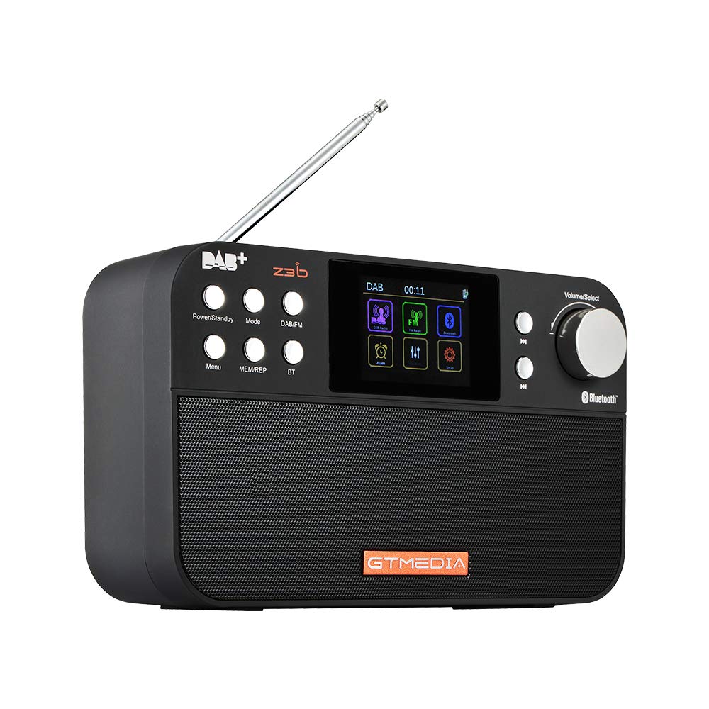 Upgradable Z3B Dab+/FM RDS Digital Portable Radio with Bluetooth, Alarm Clock & Timer - 2.4