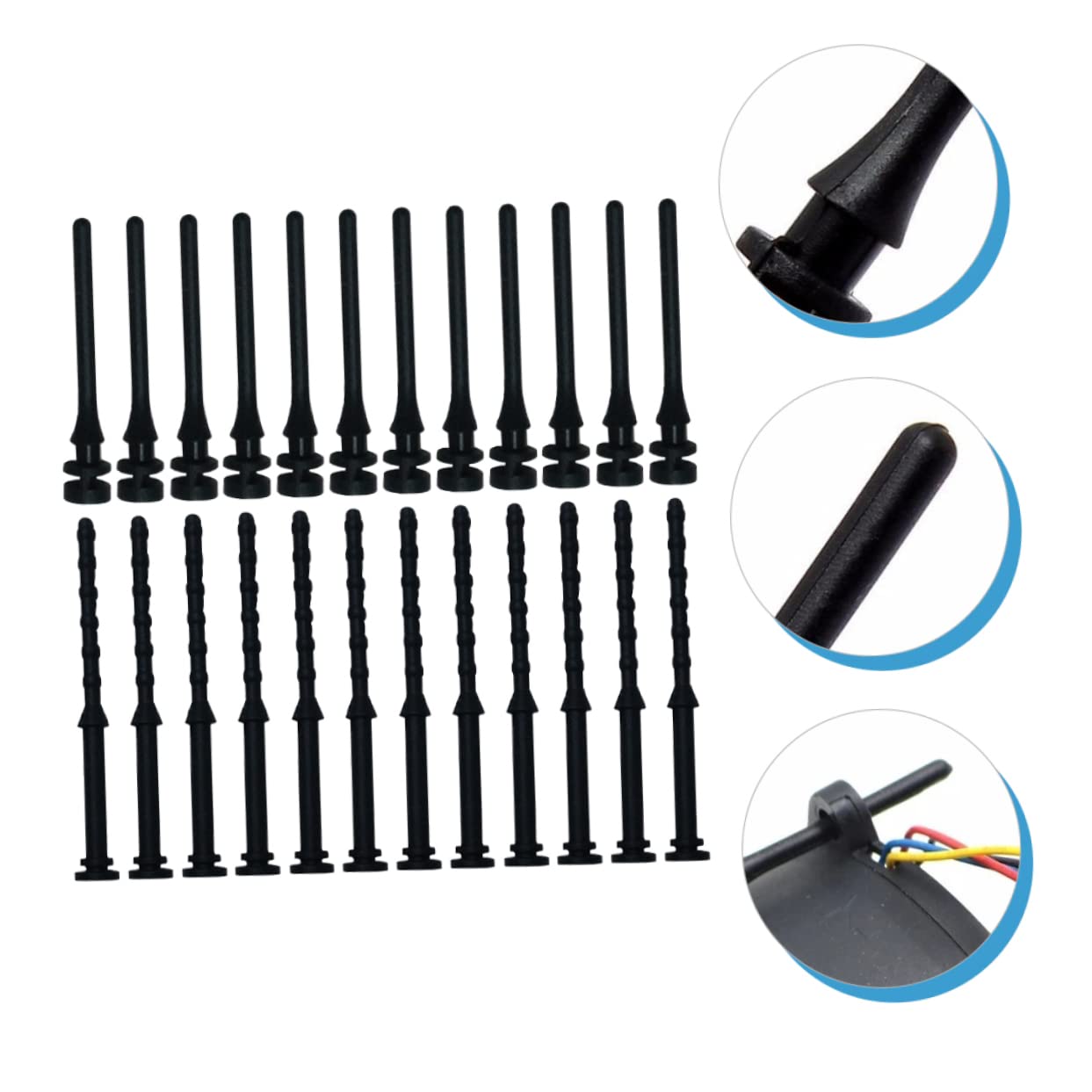 MOLUCKFU 24pcs Silicone Anti-Noise PC Case Screws for Quiet Fan Installation