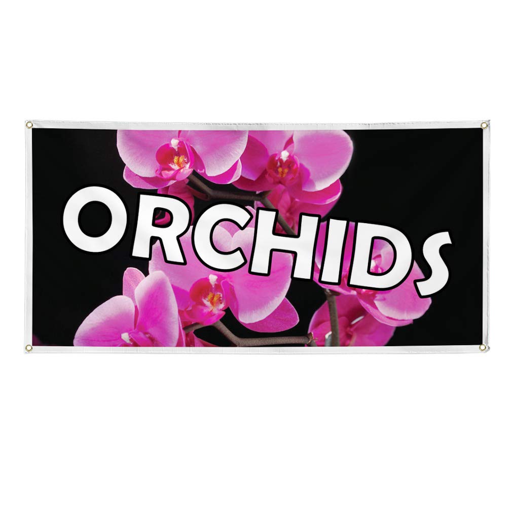 Vinyl Banner - 48x96 Inches with 8 Grommets | Weatherproof Outdoor Business Sign for Orchids & Industrial Use | Durable Yard Sign for Events, Advertising & Store Promotions