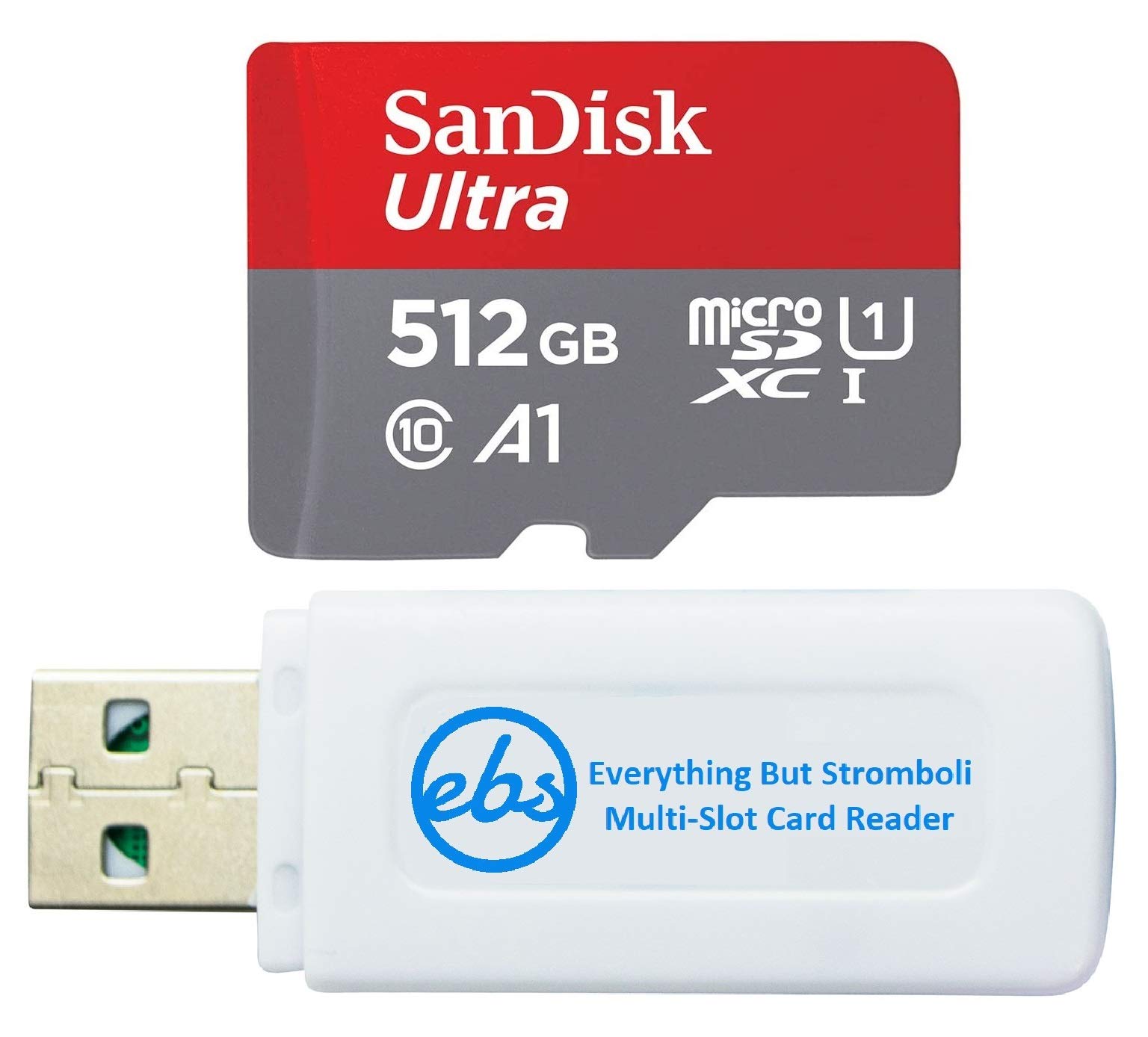 SanDisk 512GB Micro SDXC UHS-I Class 10 Memory Card - High Speed Storage for Android Phones, Samsung Galaxy Tablets, Nintendo Switch, Drones & Action Cameras - Includes SD Card Reader - Perfect for 4K Video Recording, Gaming & Mobile Storage Expansion